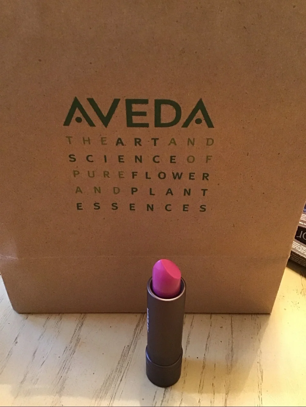 AVEDA feed my lips pure nourish mint lipstick 16 passion fruit